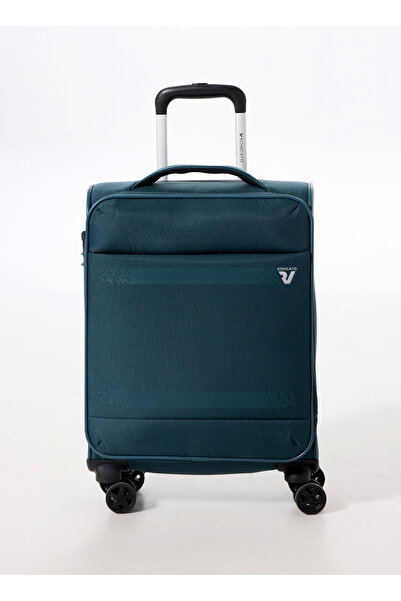 Roncato Yeşil Çekçekli Kumaş Valiz 41464387 Trolley Cabina 4R Jazz 4.0