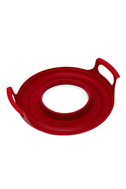 Choice حامل أطباق الميكروويف الأحمر المقاوم للحرارة حامل أوعية الميكروويف لحمل الطعام الساخن للطهي المنزلي