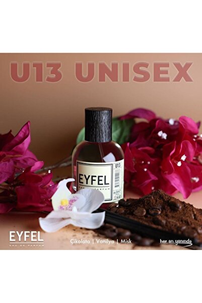 Eyfel Parfüm Eyfel Unısex Parfüm U13 100 ml (ÇİKOLATA KOKUSU)