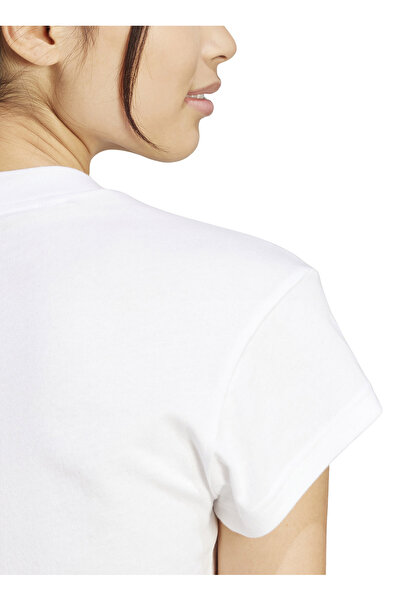adidas Λευκό γυναικείο μπλουζάκι Future Icons Small Logo Baby