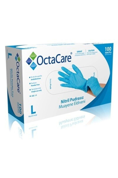 Octacare Nitrile Powder Free Blue Large