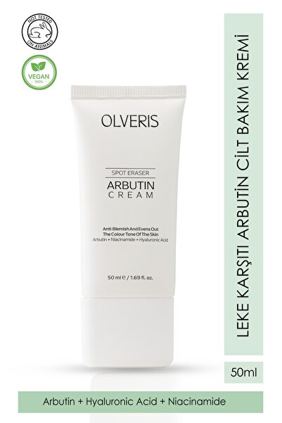 OLVERIS Leke Karşıtı Arbutin Cilt Bakım Kremi 50 ml (Arbutin&Niaciamide&HA)