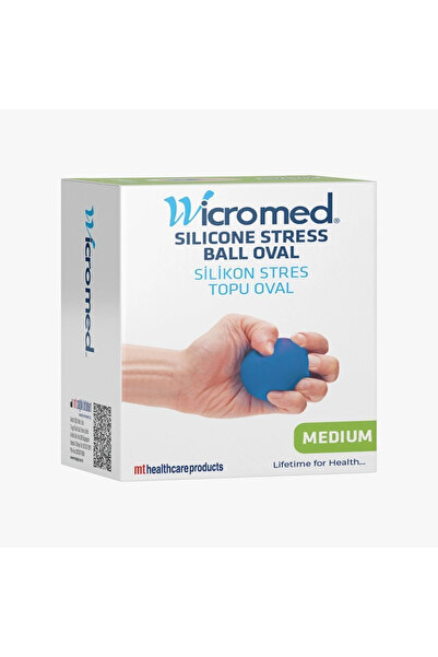 wicromed كرة ضغط من السيليكون باللون الأزرق المتوسط
