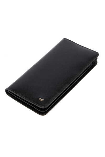 Tergan Чорний чоловічий гаманець із натуральної шкіри - S1CE00001592-B06