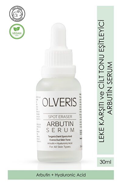 OLVERIS Leke Karşıtı Ve Cilt Tonu Eşitleyici Arbutin Serum 30 Ml (Arbutin&Hya...