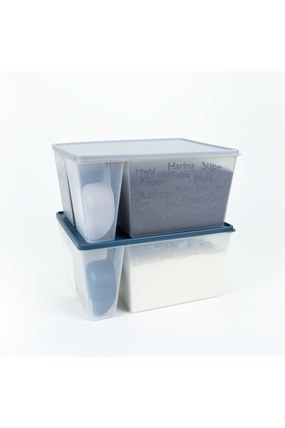 Decobella Flour and Sugar Container (with Measuring Spoon)