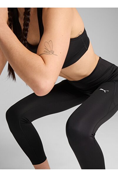 Puma 52589901 W TAD ESSENTIAL TIGHT - HW Siyah Lastikli Bel Slim Fit Blok Desenli Kadın Tayt
