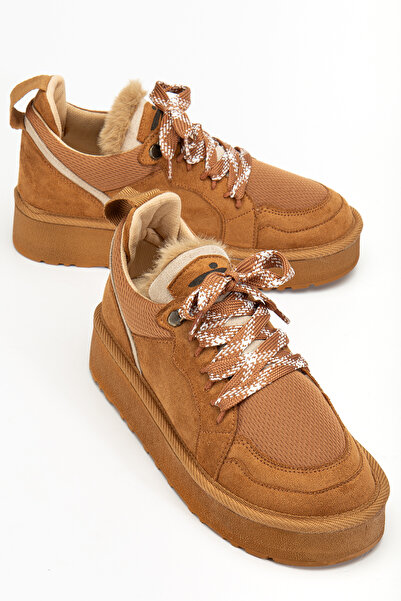 MARSEDO Pantofi casual cu șireturi pentru femei, cu talpă groasă, piele intoa...