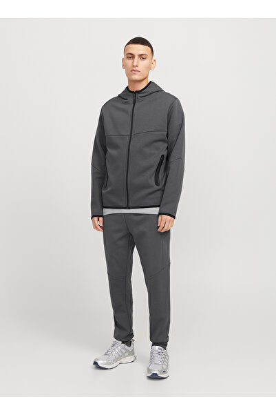 Jack & Jones Dar Açık Gri Erkek Eşofman Altı 12261991_JPSTWILL FUSION SWEAT PANT