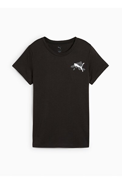 Puma 52655901 GRAPHICS TRAIN CONCEPT TEE Siyah Yuvarlak Yaka Regular Fit Kadı...