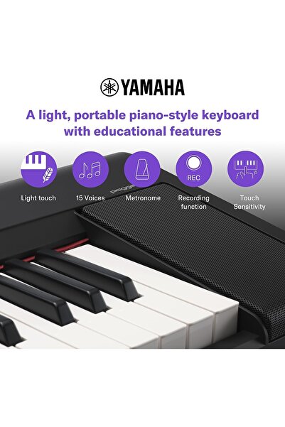 Yamaha Piaggero NP-15 61-Tuşlu Eğitim Klavyesi (Siyah)