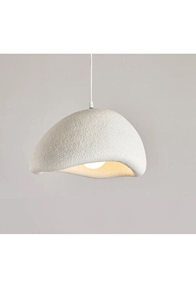 Generic Single chandelier, gypsum, 60cm, suitable for E27 bulb base