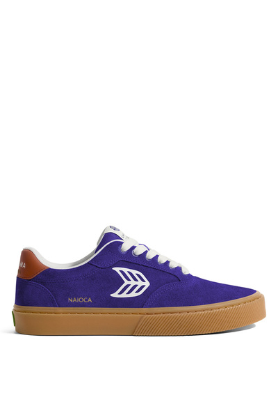 Cariuma 511802U53W - NAIOCA Suede Off-White Mor Süet Kadın Günlük Spor Ayakkabı