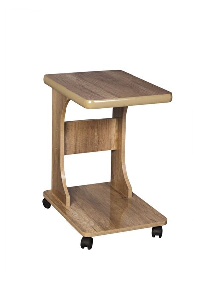 Genel Markalar Tekerlekli C Yan Sehpa Laptop Sehpası % 100 Mdf Koltuk Yanı Sehpa