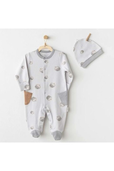 andywawa Baby Boy Jumpsuit Set Gray