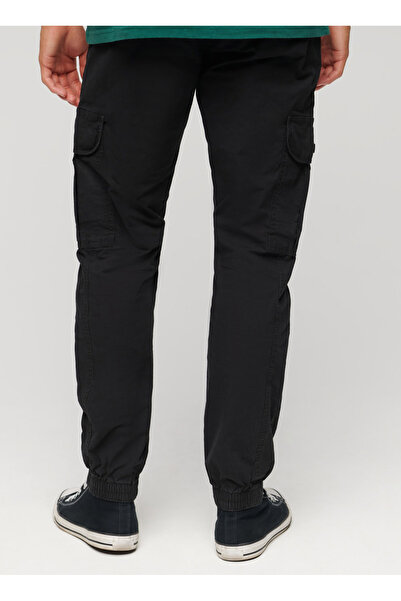 SUPERDRY Normal Paça Siyah Erkek Kargo Pantolon M7011131A02A_PARA CARGO SLIM PANT