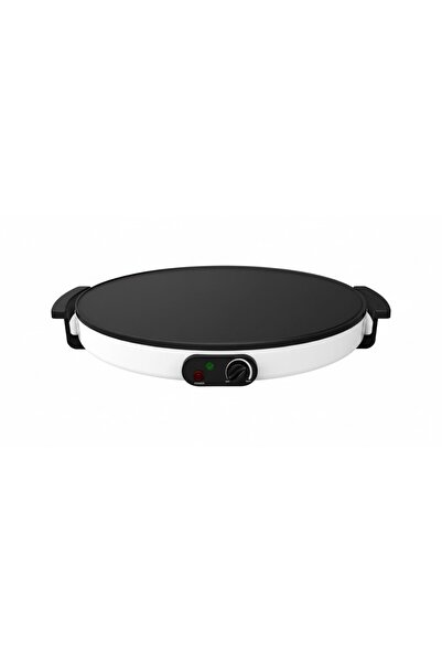 Biki Electric Crepe Maker Non-Stick Surface, Large Hot Plate, Fast Heating, 42cm 1800W