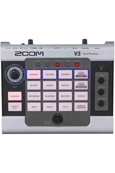 Zoom V3 Multi-Efekt Vokal Prosesörü