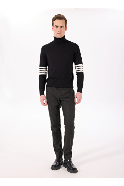 Hackett Normal Bel Normal Paça Slim Fit Koyu Haki Erkek Pantolon HM212660