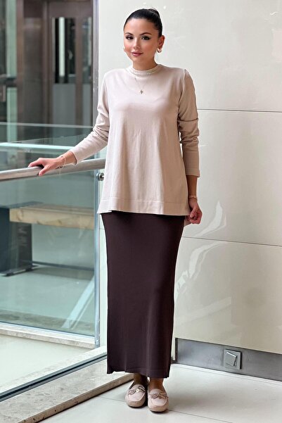 Nuss Mercerized Pencil Skirt