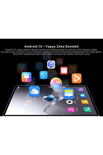 FaroxTech S25 Ultra Pro Tablet – 10.1” FHD Ekran, 16GB RAM, 512GB Hafıza, Kalem Destekli - Yeni Nesil !