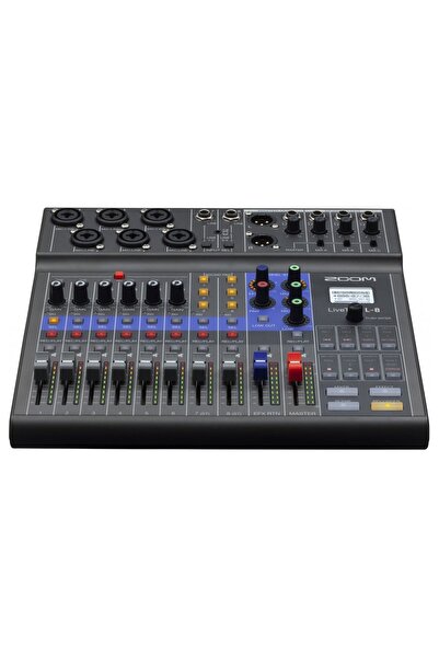 Zoom LiveTrak L-8 8-Kanal Dijital Mikser Recorder