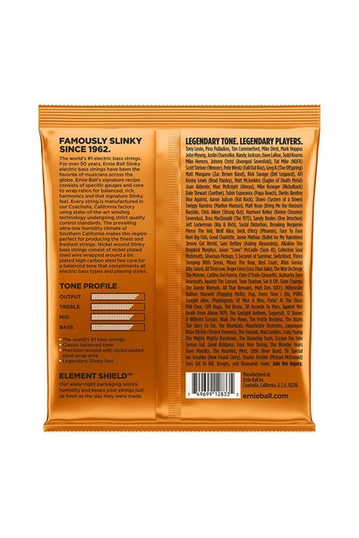 Ernie Ball P02833 Coardă de chitară bas hibridă Slinky Nichel 45-105 (4 corzi)