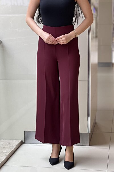 sentez giyim Synthesis Short Wide Leg Pants with Elastic Back