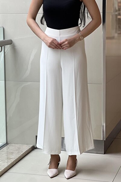 sentez giyim Synthesis Short Wide Leg Pants with Elastic Back