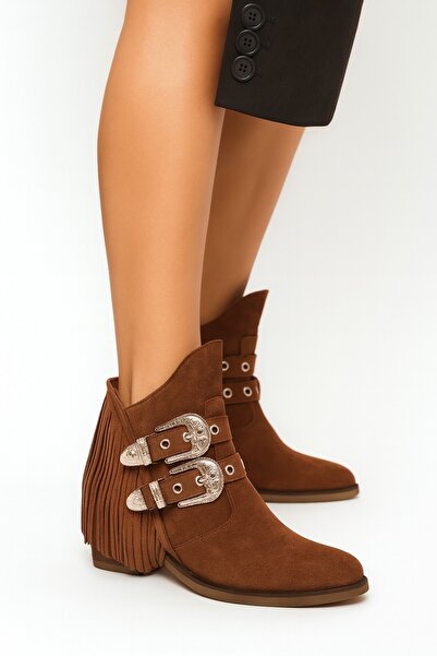 Giydim Gidiyor Palan Süet Bot Taba