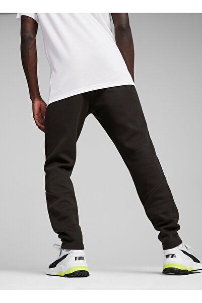 Puma 67899701 EVOSTRIPE Pants DK Bl Siyah Lastikli Bel Slim Fit Erkek Eşofman Altı
