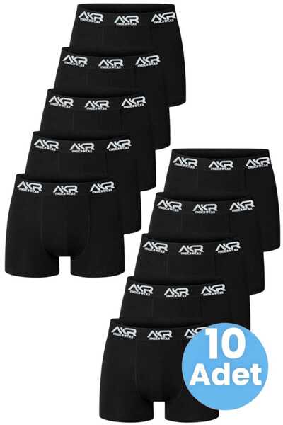 BAYTAŞ YILDIZ Ανδρικά μποξεράκια από βαμβάκι Lycra 10 Πακέτο