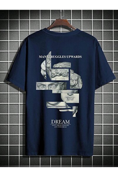 ACTIVE MODA - Men's Cotton Printed Tshirt Oversize Large Size 03