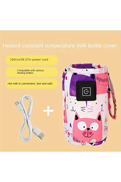 Choice1 حقيبة معزولة لعربة الأطفال للسفر، سخان زجاجة رضاعة، حقيبة محمولة لتدف...