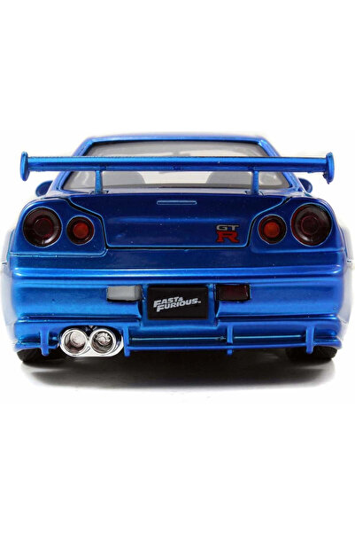 Genel Markalar Hızlı Ve Öfkeli Fast & Furious Metal Diecast 2002 Nissan Skyline 1:24 253203045