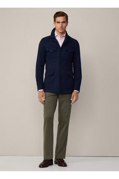 Hackett Slim Fit Lacivert Erkek Ceket HM443429