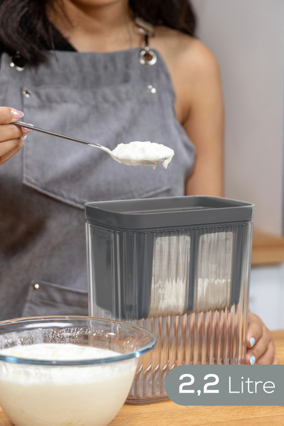 Vienev Yogurt Straining Filter Storage Container 2.2 Liters