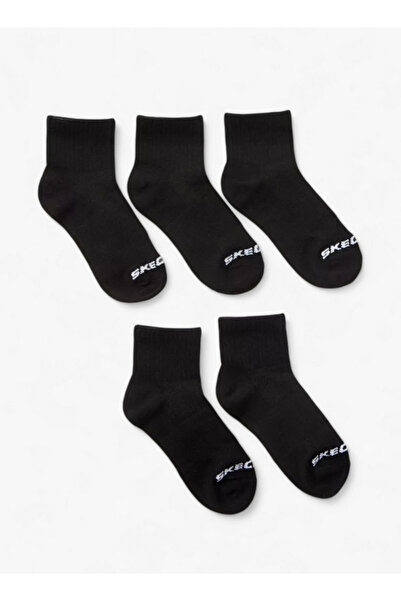 SKECHERS Solid Non Terry Ankle Length Socks - Set of 5
