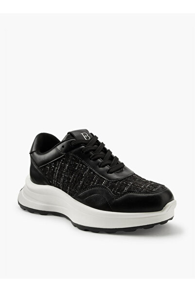 Flora Bella by Shoexpress Textured Lace-Up Sneakers