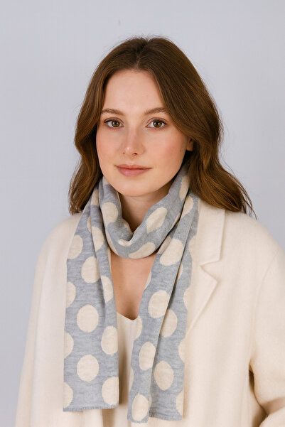 Sebir Moda Eșarfă de tricotat cu model cu buline