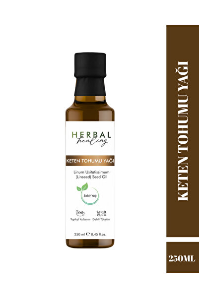 herbal healing Soğuk Sıkım Keten Tohumu Yağı 250 ml