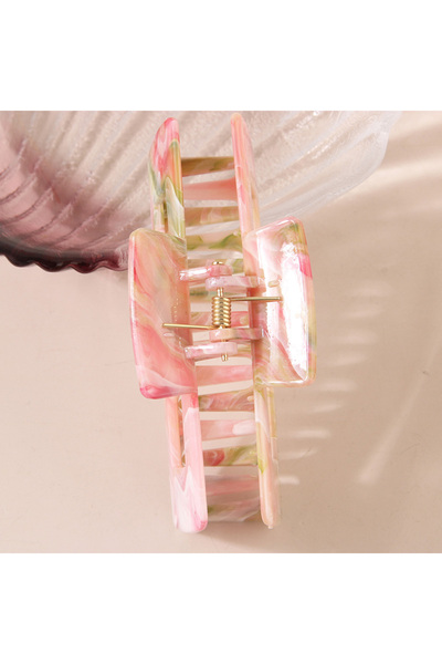 cityvision Ecru Marble Patterned 10 cm Bone Hair Clip – Stylish and Durable