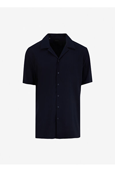 Fabrika Lacivert Erkek Kısa Kollu Gömlek F5SM-GML 2309