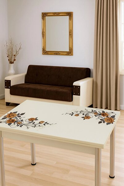 Evistro Yandan Açılır Büyüyen Cam Mutfak Masası 70x110-SADECE MASA FİYAT