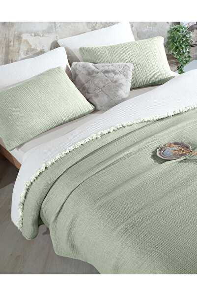 destinyhometex Sage Green 6 Layer Muslin Quilt / Single 170x230