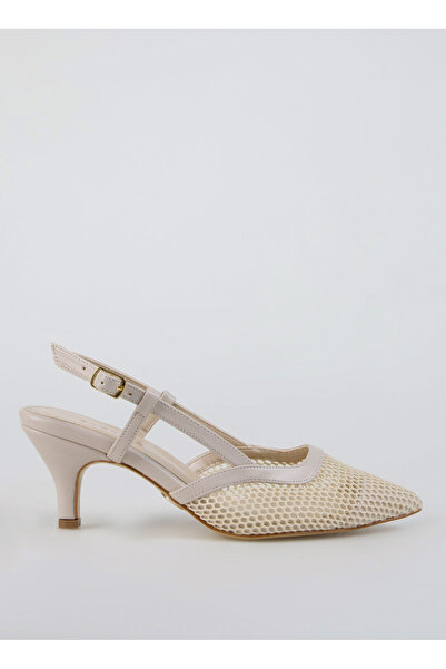 Fabrika Bej Kadın Topuklu Ayakkabı CADHLA