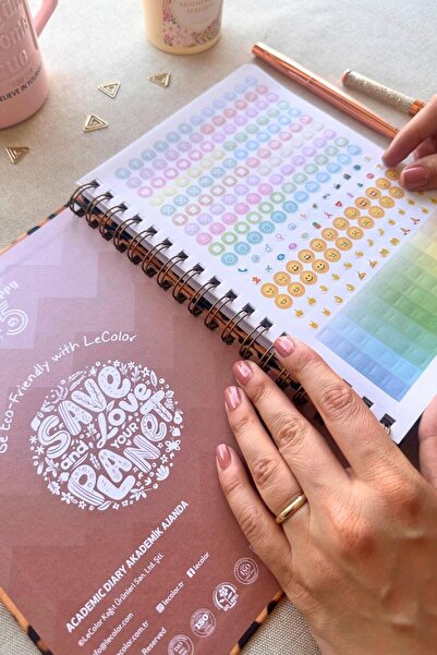 Le Color Akademik Ajanda 17x24 Spiralli 25/26 Marble