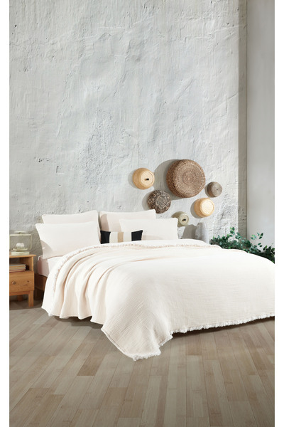destinyhometex Ivory Color 6 Layer Muslin Quilt / Single 170x230