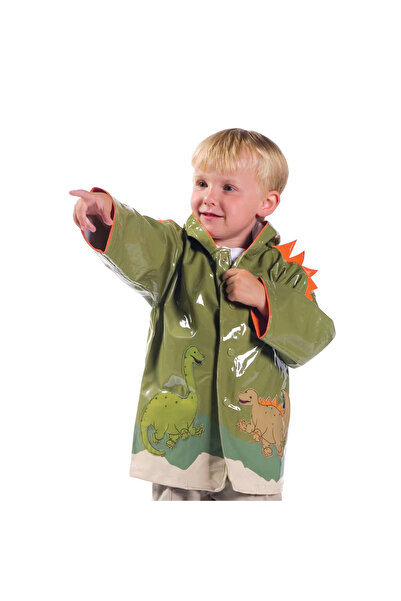 kidorable Dinosaur Children's Raincoat (3-5 Years Old) - Khaki