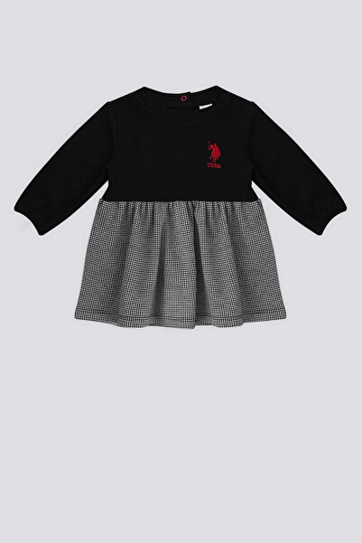 U.S. Polo Assn. U.S. Polo Assn Siyah Garnili Bebek Elbise
